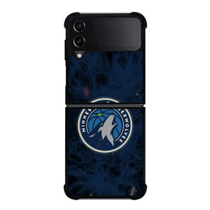 MINNESOTA TIMBERWOLVES BASKETBALL NBA FIRE Samsung Galaxy Z Flip 4 Case Cover