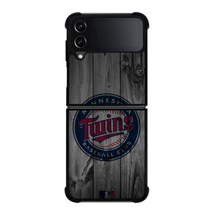MINNESOTA TWINS BASEBALL MLB WOOD LOGO Samsung Galaxy Z Flip 4 Case Cover MINNESOTA TWINS BASEBALL MLB WOOD LOGO Samsung Galaxy Z Flip 4 Case Cover