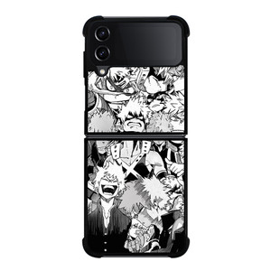 MY HERO ACADEMIA MANGA ANIME COLLAGE Samsung Galaxy Z Flip 4 Case Cover MY HERO ACADEMIA MANGA ANIME COLLAGE Samsung Galaxy Z Flip 4 Case Cover