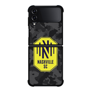 NASHVILLE SC MLS BLACK CAMO Samsung Galaxy Z Flip 4 Case Cover NASHVILLE SC MLS BLACK CAMO Samsung Galaxy Z Flip 4 Case Cover
