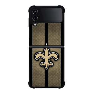 NEW ORLEANS SAINTS NFL METAL STRIPE Samsung Galaxy Z Flip 4 Case Cover NEW ORLEANS SAINTS NFL METAL STRIPE Samsung Galaxy Z Flip 4 Case Cover