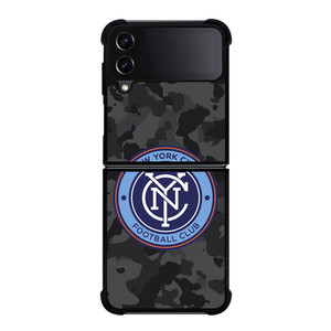 NEW YORK CITY FC MLS BLACK CAMO Samsung Galaxy Z Flip 4 Case Cover NEW YORK CITY FC MLS BLACK CAMO Samsung Galaxy Z Flip 4 Case Cover