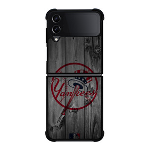 NEW YORK YANKEES BASEBALL MLB WOOD LOGO Samsung Galaxy Z Flip 4 Case Cover NEW YORK YANKEES BASEBALL MLB WOOD LOGO Samsung Galaxy Z Flip 4 Case Cover