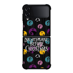 NIGHTMARE BEFORE CHRISTMAS PATTERN Samsung Galaxy Z Flip 4 Case Cover NIGHTMARE BEFORE CHRISTMAS PATTERN Samsung Galaxy Z Flip 4 Case Cover
