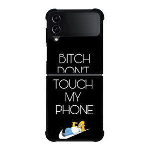 NIKE HOMER SIMPSON DONT TOUCH MY PHONE Samsung Galaxy Z Flip 4 Case Cover NIKE HOMER SIMPSON DONT TOUCH MY PHONE Samsung Galaxy Z Flip 4 Case Cover