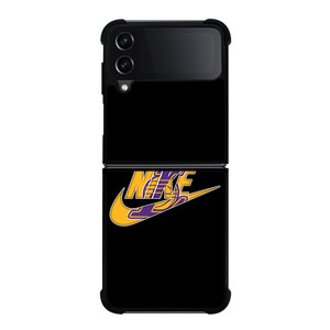 NIKE LOS ANGELES LAKERS SWOOSH Samsung Galaxy Z Flip 4 Case Cover NIKE LOS ANGELES LAKERS SWOOSH Samsung Galaxy Z Flip 4 Case Cover