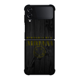 NIRVANA ROCK BAND WOODEN LOGO Samsung Galaxy Z Flip 4 Case Cover