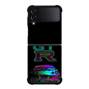 NISSAN GTR SPORT HOLOGRAPHIC Samsung Galaxy Z Flip 4 Case Cover NISSAN GTR SPORT HOLOGRAPHIC Samsung Galaxy Z Flip 4 Case Cover