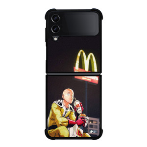 ONE PUNCH MAN X MCDONALD'S Samsung Galaxy Z Flip 4 Case Cover ONE PUNCH MAN X MCDONALD'S Samsung Galaxy Z Flip 4 Case Cover