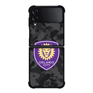 ORLANDO CITY SC MLS BLACK CAMO Samsung Galaxy Z Flip 4 Case Cover ORLANDO CITY SC MLS BLACK CAMO Samsung Galaxy Z Flip 4 Case Cover