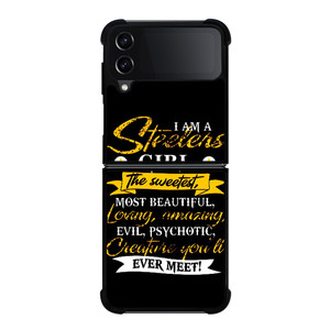 PITTSBURGH STEELERS GIRL FANS Samsung Galaxy Z Flip 4 Case Cover PITTSBURGH STEELERS GIRL FANS Samsung Galaxy Z Flip 4 Case Cover