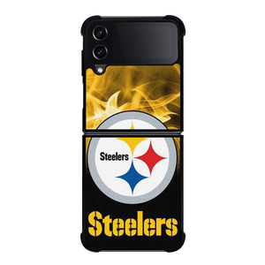 PITTSBURGH STEELERS NFL FIRE Samsung Galaxy Z Flip 4 Case Cover PITTSBURGH STEELERS NFL FIRE Samsung Galaxy Z Flip 4 Case Cover