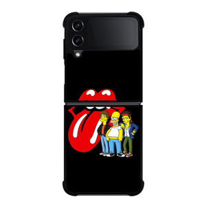 ROLLING STONES BART SIMPSON Samsung Galaxy Z Flip 4 Case Cover ROLLING STONES BART SIMPSON Samsung Galaxy Z Flip 4 Case Cover