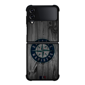 SEATTLE MARINERS BASEBALL MLB WOOD LOGO Samsung Galaxy Z Flip 4 Case Cover SEATTLE MARINERS BASEBALL MLB WOOD LOGO Samsung Galaxy Z Flip 4 Case Cover