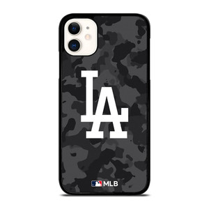 LOS ANGELES DODGERS BASEBALL BLACK CAMO iPhone 11 Case Cover LOS ANGELES DODGERS BASEBALL BLACK CAMO iPhone 11 Case Cover