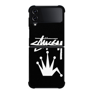 STUSSY PARIS BENT CROWN Samsung Galaxy Z Flip 4 Case Cover STUSSY PARIS BENT CROWN Samsung Galaxy Z Flip 4 Case Cover