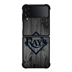 TAMPA BAY RAYS BASEBALL MLB WOOD LOGO Samsung Galaxy Z Flip 4 Case Cover
