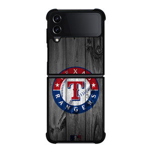 TEXAS RANGERS BASEBALL MLB WOOD LOGO Samsung Galaxy Z Flip 4 Case Cover