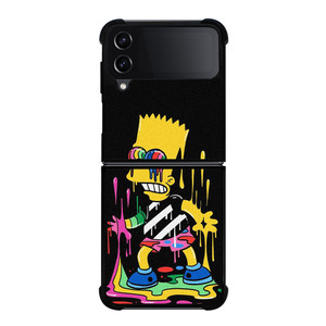 THE SIMPSONS TRIPPY ART Samsung Galaxy Z Flip 4 Case Cover THE SIMPSONS TRIPPY ART Samsung Galaxy Z Flip 4 Case Cover