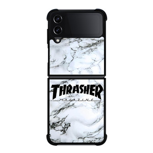 THRASHER SKATEBOARD MARBLE Samsung Galaxy Z Flip 4 Case Cover THRASHER SKATEBOARD MARBLE Samsung Galaxy Z Flip 4 Case Cover