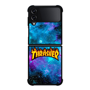 THRASHER SKATEBOARD NEBULA Samsung Galaxy Z Flip 4 Case Cover THRASHER SKATEBOARD NEBULA Samsung Galaxy Z Flip 4 Case Cover