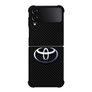 TOYOTA MOTOR CARBON FIBER Samsung Galaxy Z Flip 4 Case Cover TOYOTA MOTOR CARBON FIBER Samsung Galaxy Z Flip 4 Case Cover