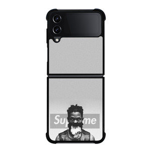 TRAVIS SCOTT SUPREME BLACK WHITE Samsung Galaxy Z Flip 4 Case Cover
