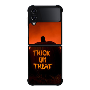 TRICK OR TREAT HALLOWEEN PUMPKIN Samsung Galaxy Z Flip 4 Case Cover TRICK OR TREAT HALLOWEEN PUMPKIN Samsung Galaxy Z Flip 4 Case Cover