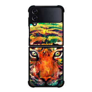 TRIPPY TIGER ART Samsung Galaxy Z Flip 4 Case Cover TRIPPY TIGER ART Samsung Galaxy Z Flip 4 Case Cover