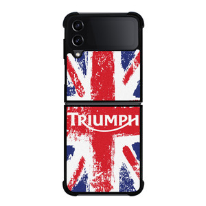 TRIUMPH MOTORCYCLES UNION JACK Samsung Galaxy Z Flip 4 Case Cover TRIUMPH MOTORCYCLES UNION JACK Samsung Galaxy Z Flip 4 Case Cover