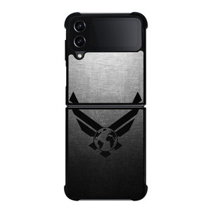 USAF UNITED STATES AIR FORCES LOGO METAL Samsung Galaxy Z Flip 4 Case Cover USAF UNITED STATES AIR FORCES LOGO METAL Samsung Galaxy Z Flip 4 Case Cover