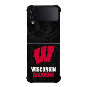 WISCONSIN BADGERS UNIVERSITY FOOTBALL Samsung Galaxy Z Flip 4 Case Cover