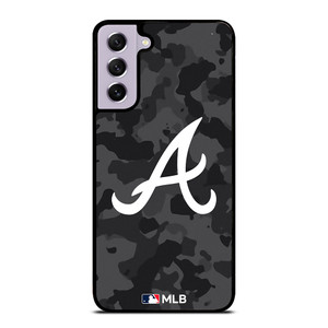 ATLANTA BRAVES BASEBALL BLACK CAMO Samsung Galaxy S21 FE Case Cover