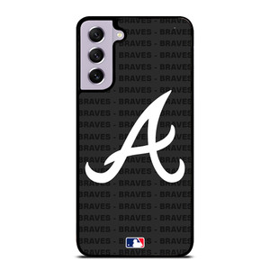ATLANTA BRAVES BASEBALL BLACK Samsung Galaxy S21 FE Case Cover
