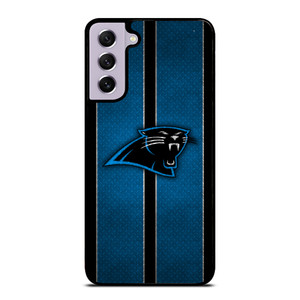 CAROLINA PANTHERS NFL METAL STRIPE Samsung Galaxy S21 FE Case Cover