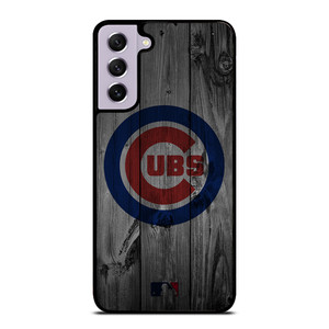 CHICAGO CUBS BASEBALL MLB WOOD LOGO Samsung Galaxy S21 FE Case Cover