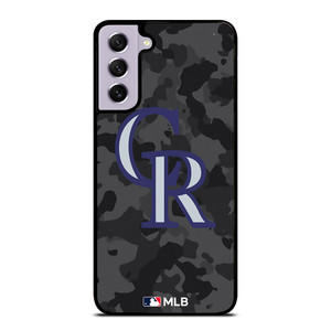 COLORADO ROCKIES BASEBALL BLACK CAMO Samsung Galaxy S21 FE Case Cover