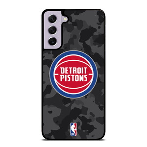 DETROIT PISTONS BLACK CAMO Samsung Galaxy S21 FE Case Cover