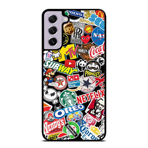 FAMOUS BRAND LOGO MIX Samsung Galaxy S21 FE Case Cover