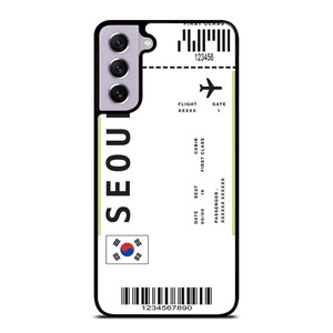 FLIGHT TICKETS SEOUL SOUTH KOREA Samsung Galaxy S21 FE Case Cover