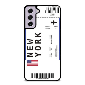 FLIGHT TICKETS USA NEW YORK Samsung Galaxy S21 FE Case Cover