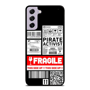 FRAGILE STAMP BARCODE LABELS Samsung Galaxy S21 FE Case Cover