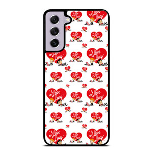 I LOVE LUCY CARTOON PATTERN Samsung Galaxy S21 FE Case Cover