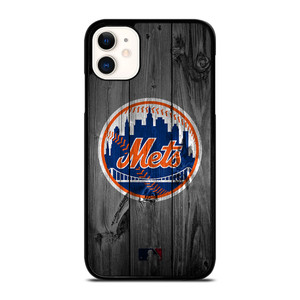 NEW YORK METS BASEBALL MLB WOOD LOGO iPhone 11 Case Cover NEW YORK METS BASEBALL MLB WOOD LOGO iPhone 11 Case Cover