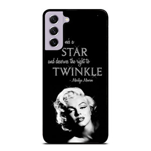 MARILYN MONROE BLACK QUOTES Samsung Galaxy S21 FE Case Cover