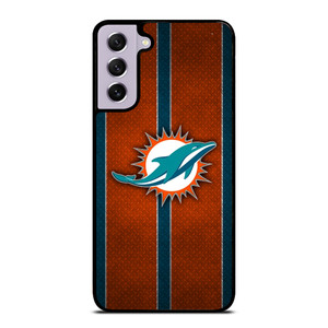 MIAMI DOPHINS NFL METAL STRIPE Samsung Galaxy S21 FE Case Cover