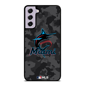 MIAMI MARLINS BASEBALL BLACK CAMO Samsung Galaxy S21 FE Case Cover