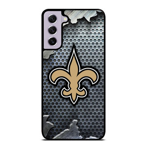 NEW ORLEANS SAINTS BROKEN METAL Samsung Galaxy S21 FE Case Cover