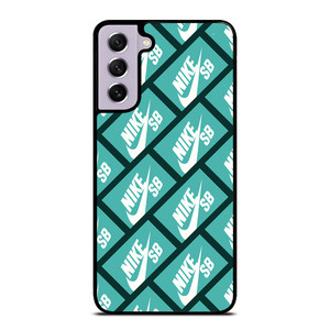 NIKE SB SKATEBOARD BOX PATTERN TURQUOISE Samsung Galaxy S21 FE Case Cover