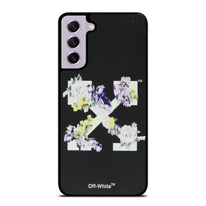 OFF WHITE FLORAL LOGO Samsung Galaxy S21 FE Case Cover